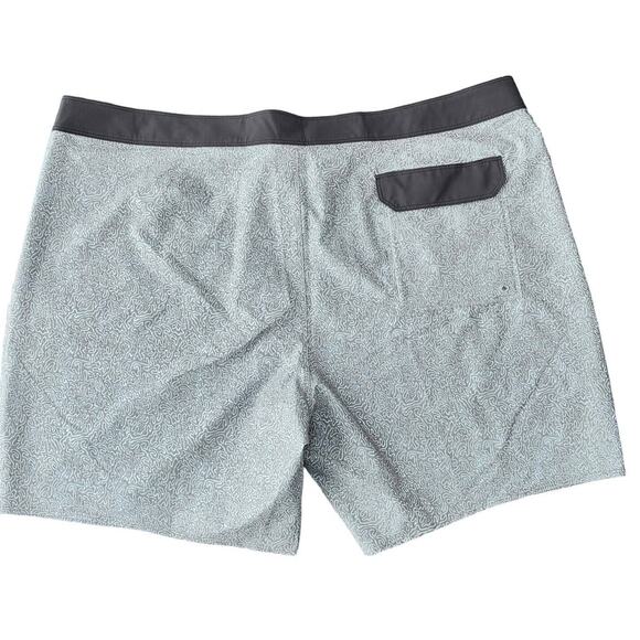 Patagonia Men's - Hydropeak Boardshorts 18" Swim Trunk Forge Grey Print Size 42 - Picture 2 of 7